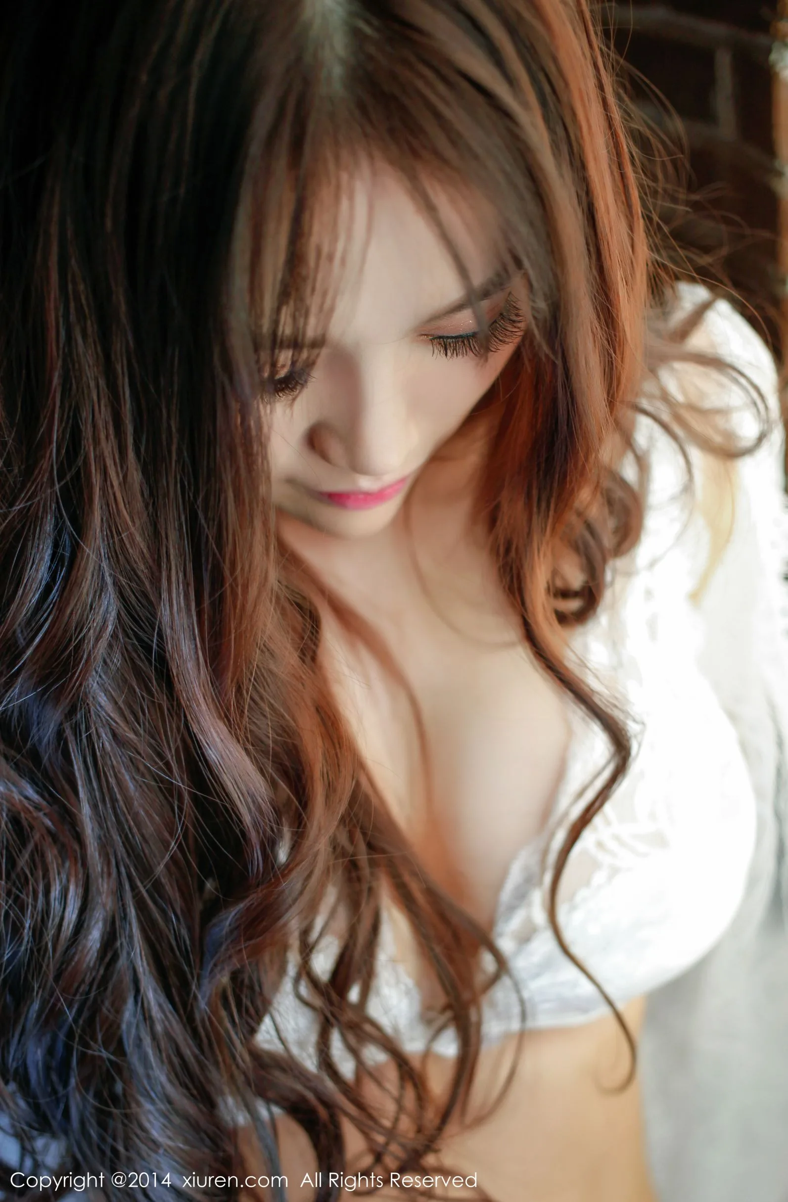 [XIUREN秀人网] Gao Liu MilkCat - Ảnh chụp lúc ngủ + Bộ đồ ngoài trời màu hồng - 59