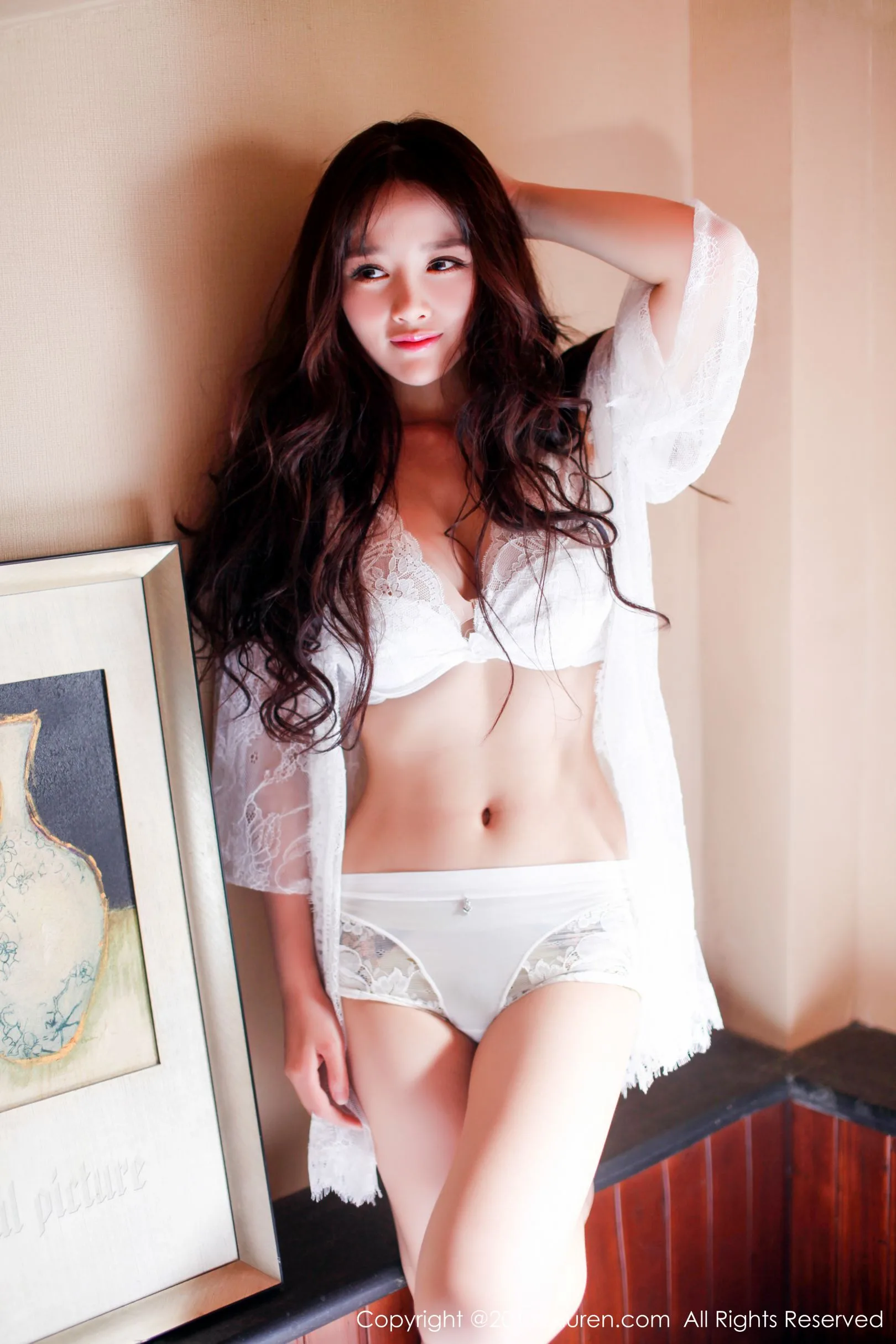 [XIUREN秀人网] Gao Liu MilkCat - Ảnh chụp lúc ngủ + Bộ đồ ngoài trời màu hồng - 12