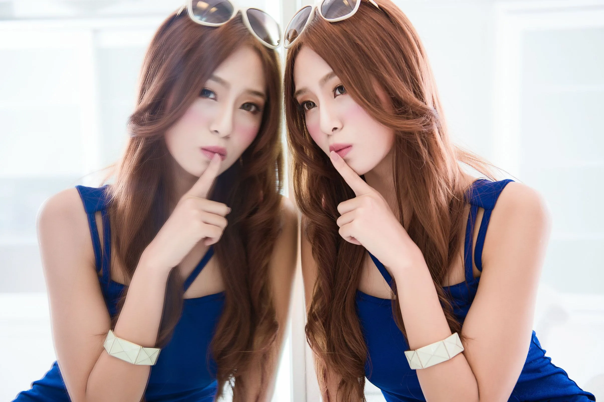 [Ấn bản đặc biệt BEAUTYLEG] Winnie Xiaoxue - Buổi chụp ảnh studio: Váy ngắn màu hồng + Váy ngắn màu xanh - 27